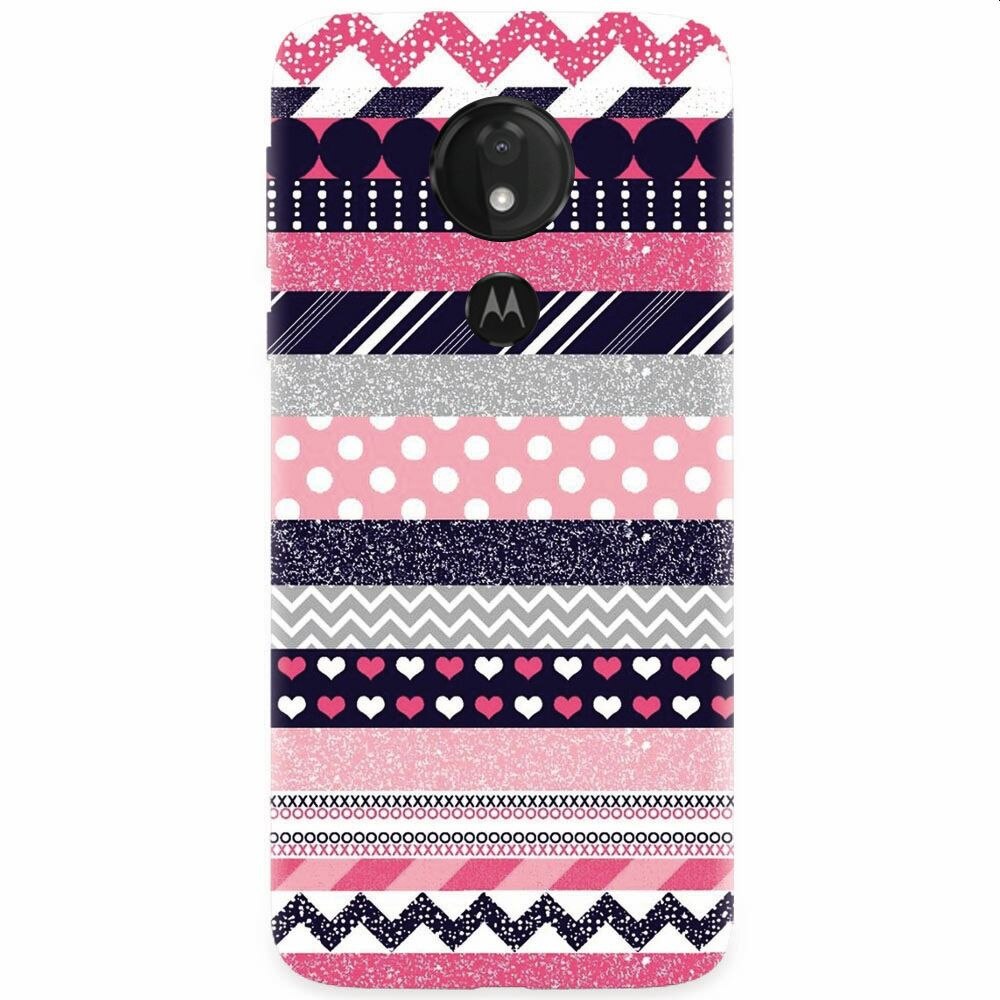 Husa silicon pentru Motorola Moto G7, Love Pattern