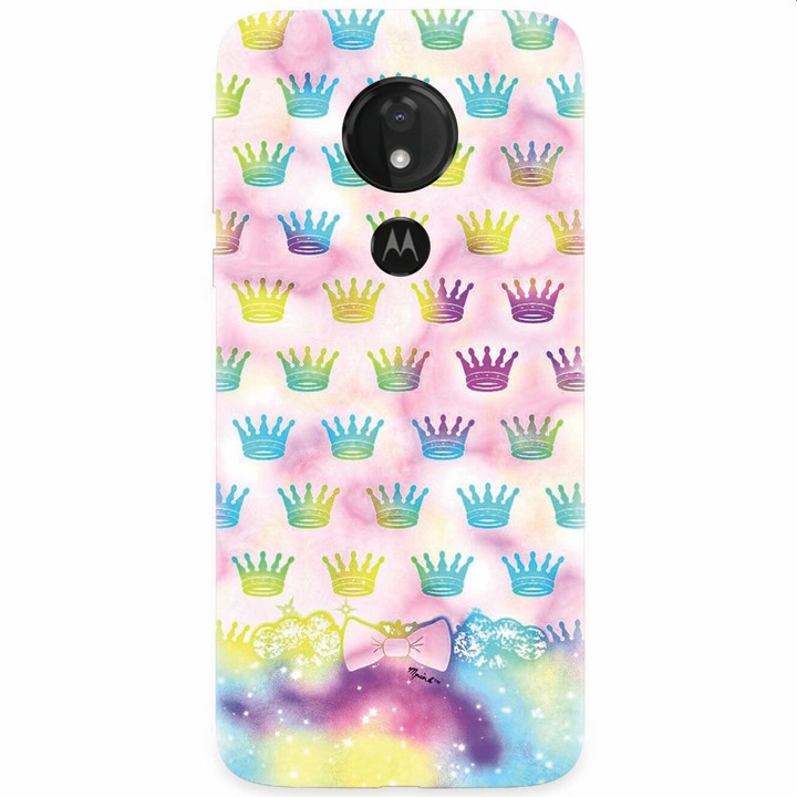 Силиконов калъф за Motorola Moto G7, Girly Plus