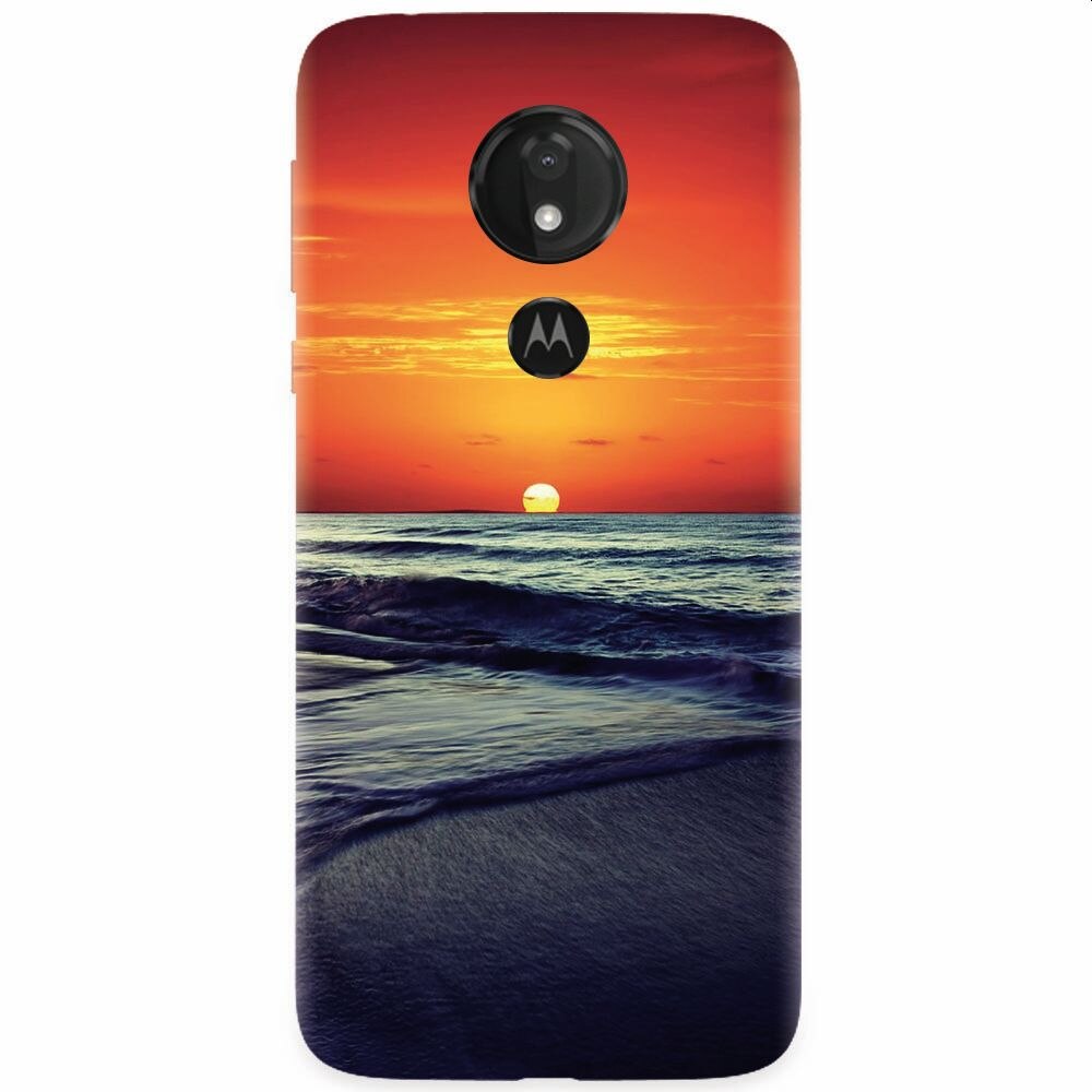Husa silicon pentru Motorola Moto G7 Power, Ocean Sunset