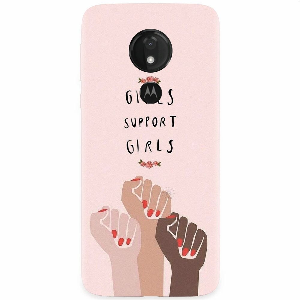 Husa silicon pentru Motorola Moto G7, Girls Supportgirls