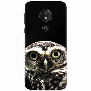 Husa silicon pentru Motorola Moto G7 Power, Owl In The Dark Husa silicon pentru Motorola Moto G7 Power, Owl In The Dark