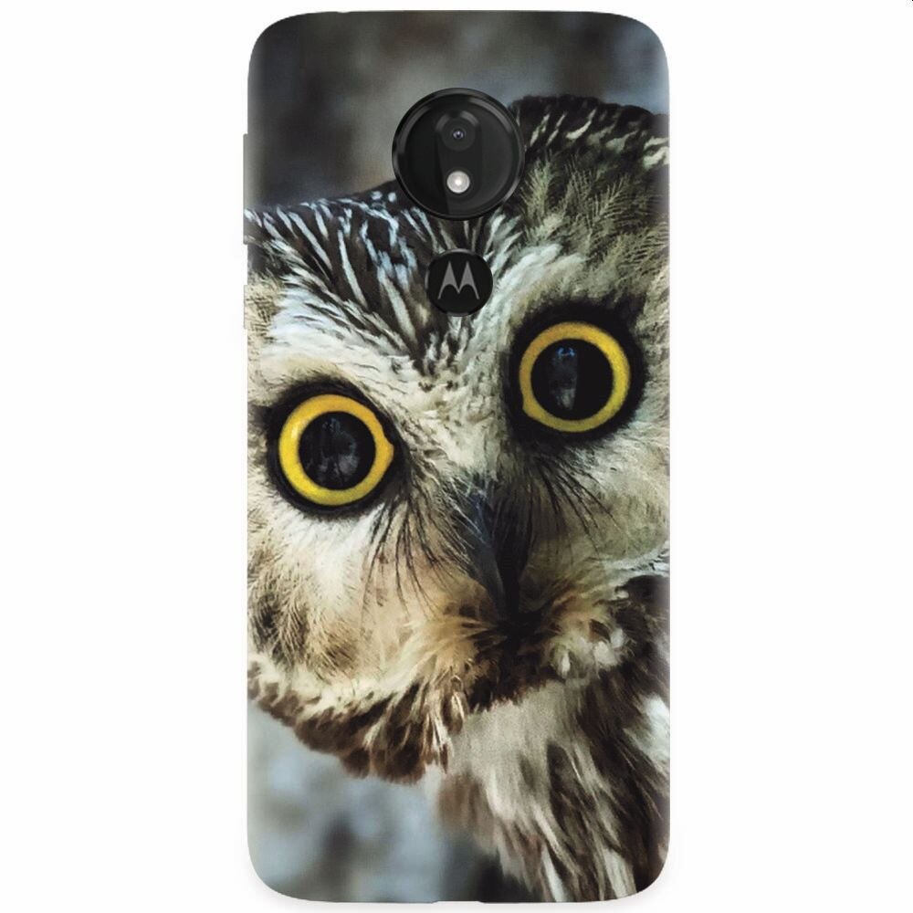 Husa silicon pentru Motorola Moto G7 Power, Owl