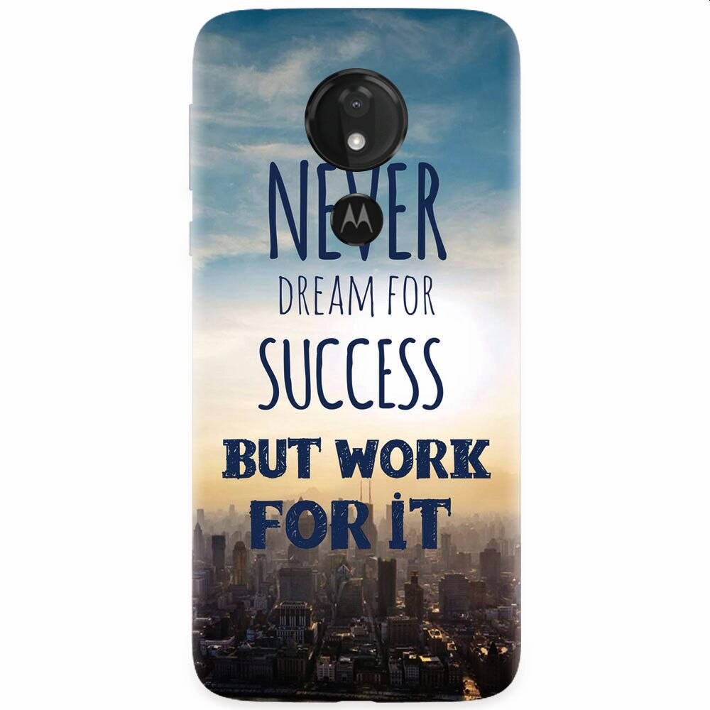 Husa silicon pentru Motorola Moto G7 Power, Never Dream