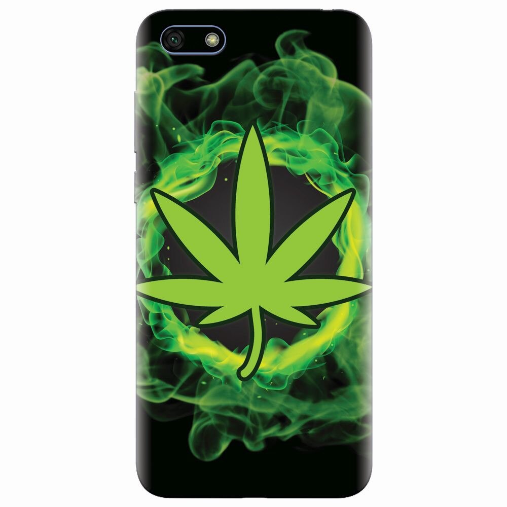 Husa silicon pentru Huawei Y5 2018, GreenFlames