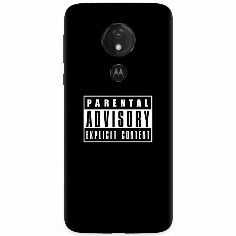 Husa silicon pentru Motorola Moto G7, Parental Advisory