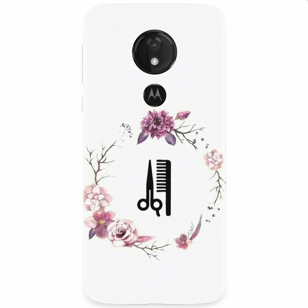 Husa silicon pentru Motorola Moto G7, Icon Barber