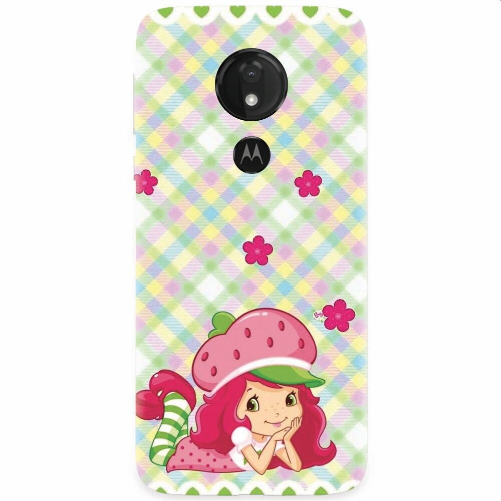 Husa silicon pentru Motorola Moto G7 Power, Strawberry Girl