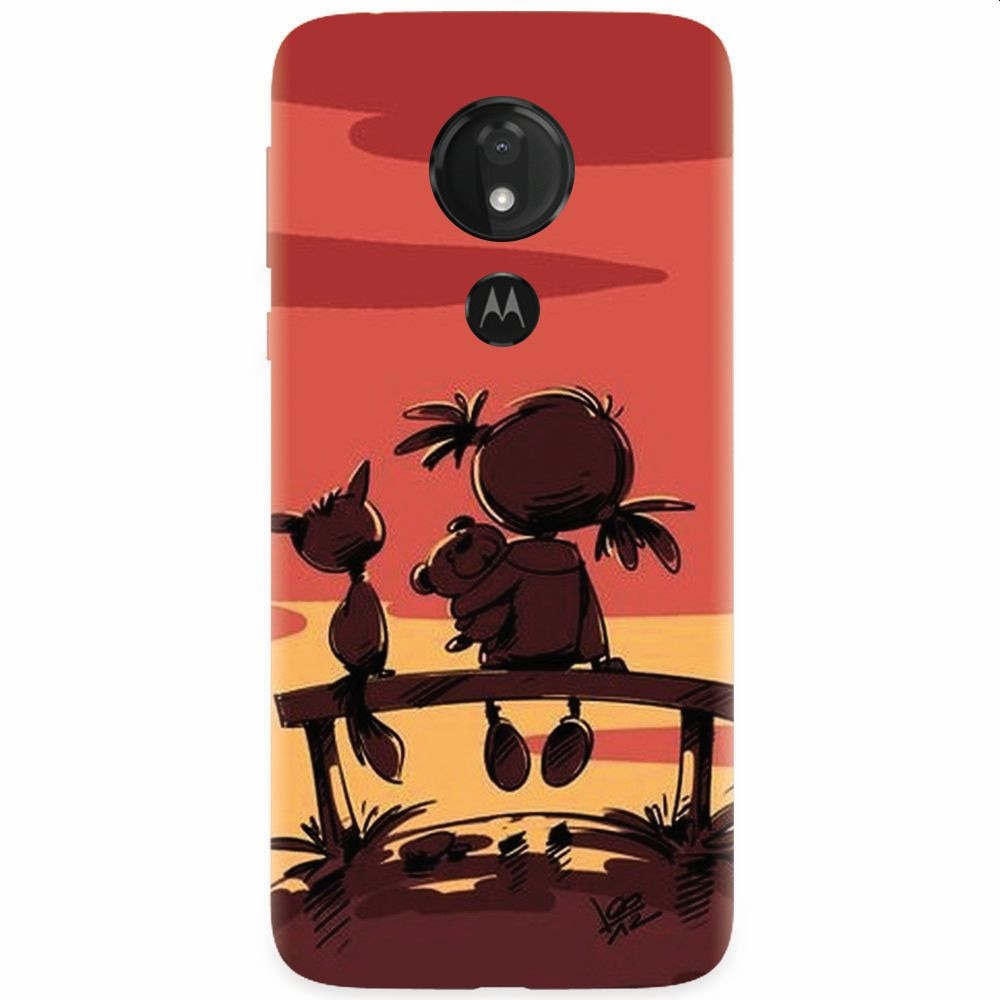 Husa silicon pentru Motorola Moto G7, Lovely Sunsets