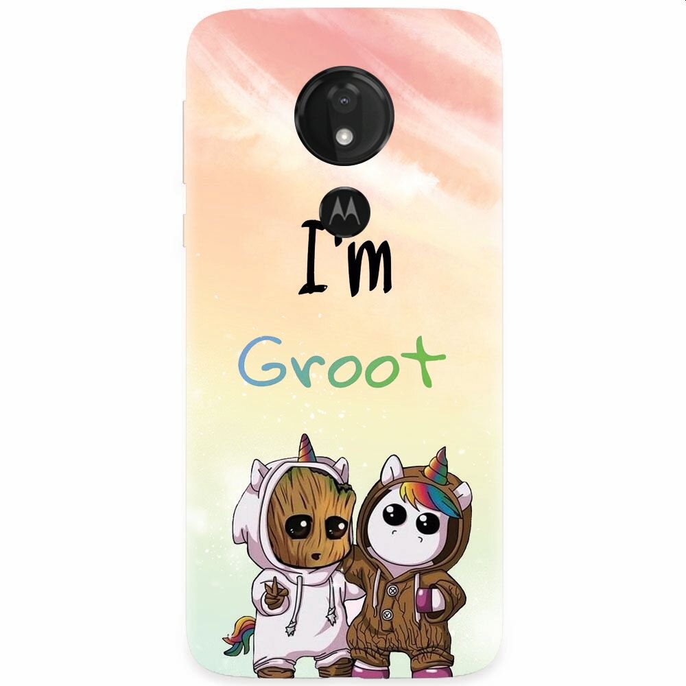 Husa silicon pentru Motorola Moto G7, Im Groot