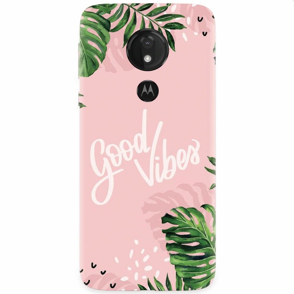 Husa silicon pentru Motorola Moto G7 Power, Good Vibes