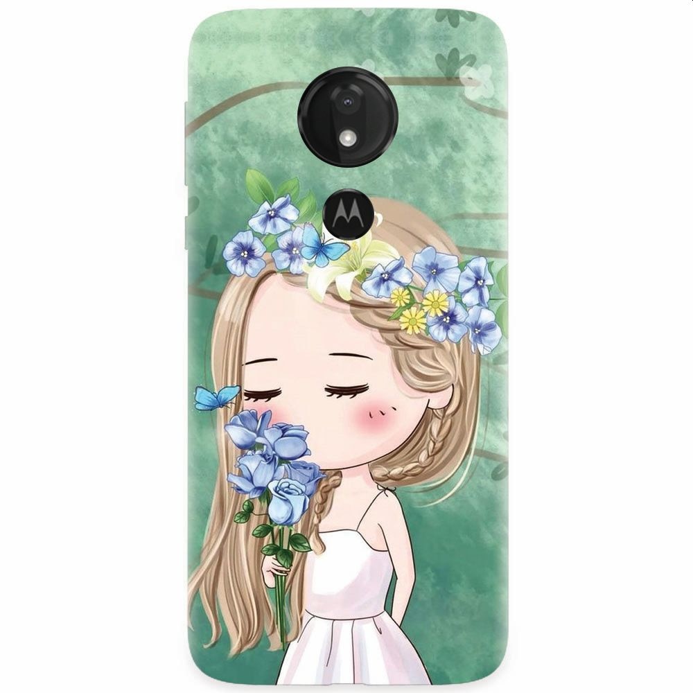 Husa silicon pentru Motorola Moto G7, Girl