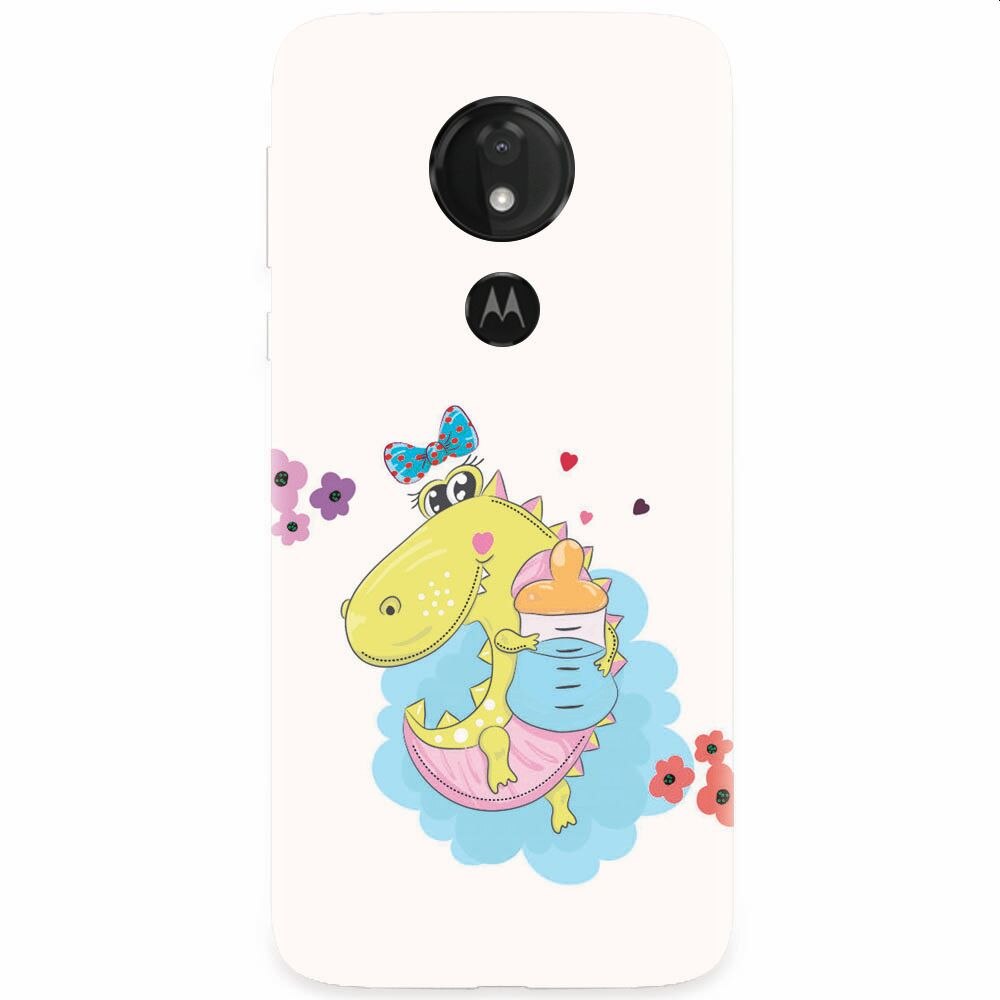Husa silicon pentru Motorola Moto G7 Power, Bebe Crocodil