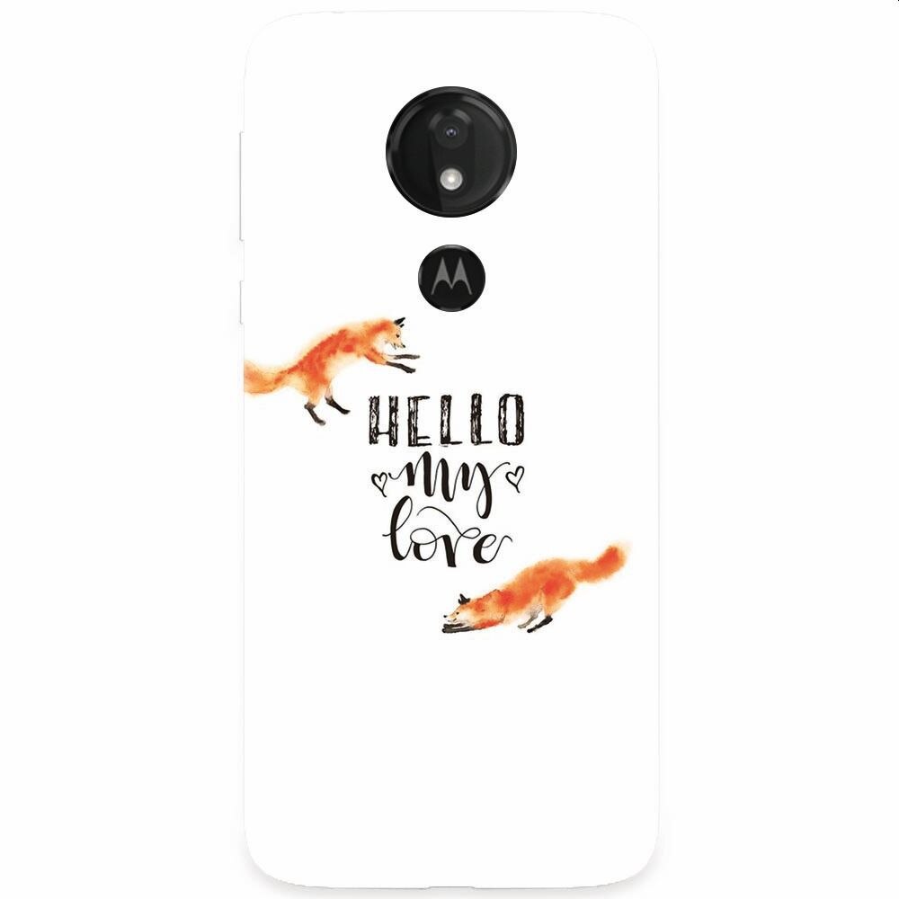 Husa silicon pentru Motorola Moto G7, Hello My Love