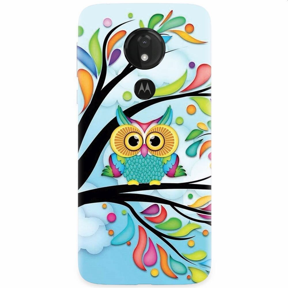 Husa silicon pentru Motorola Moto G7 Power, Owl 101