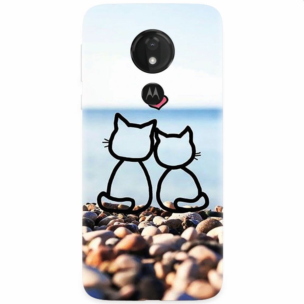 Husa silicon pentru Motorola Moto G7, In Love Cats