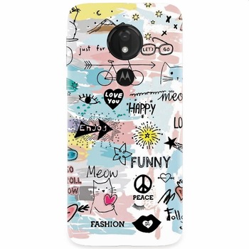Husa silicon pentru Motorola Moto G7 Power, Travel 101 Husa silicon pentru Motorola Moto G7 Power, Travel 101