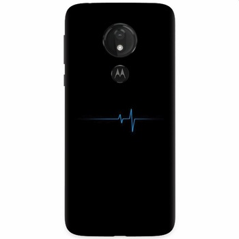 Husa silicon pentru Motorola Moto G7 Power, Heartbeat Husa silicon pentru Motorola Moto G7 Power, Heartbeat
