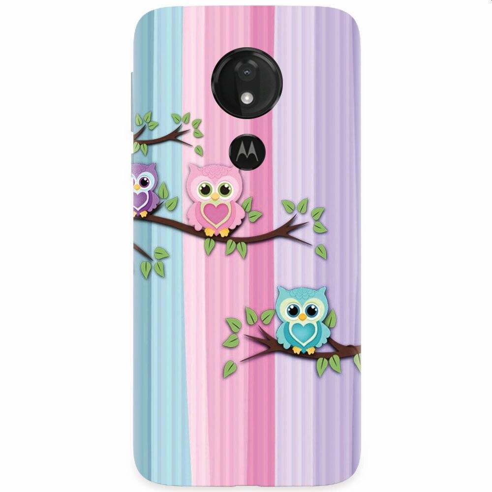 Husa silicon pentru Motorola Moto G7 Power, Cute Owl