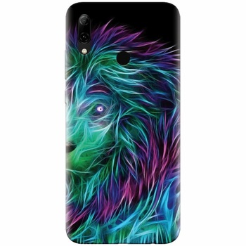 Husa silicon pentru Huawei P Smart Z, Abstract Lion 002 Husa silicon pentru Huawei P Smart Z, Abstract Lion 002