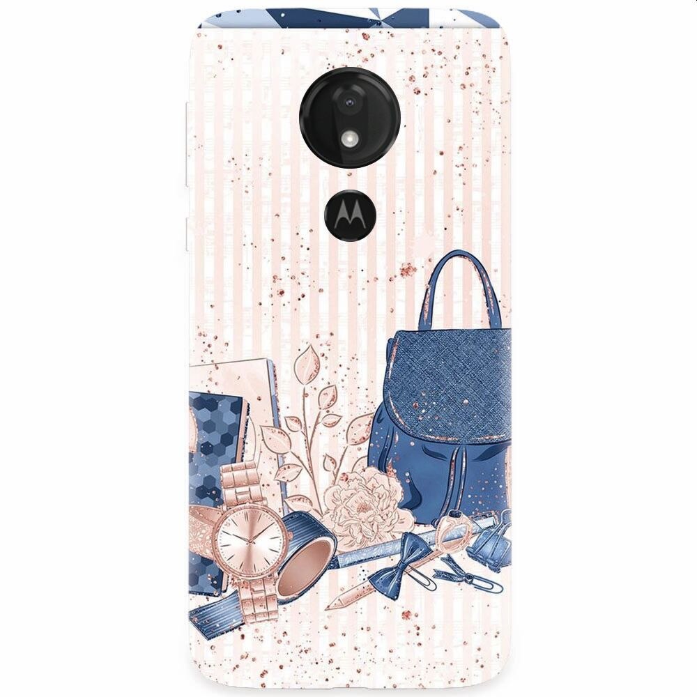 Husa silicon pentru Motorola Moto G7 Power, Girl Accesories