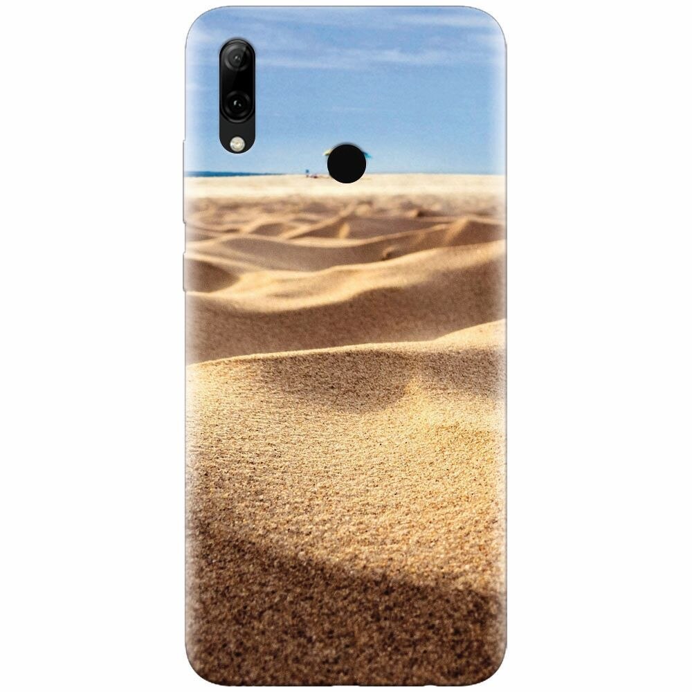 Husa silicon pentru Huawei P Smart Z, Beach Sand Closeup Holiday