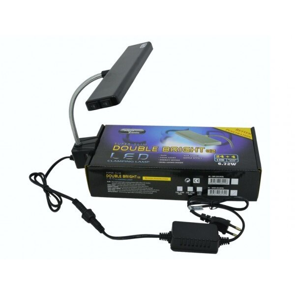 Sistem led iluminare acvariu Clamping Lamp Super Slim Double Bright 24+4 G2