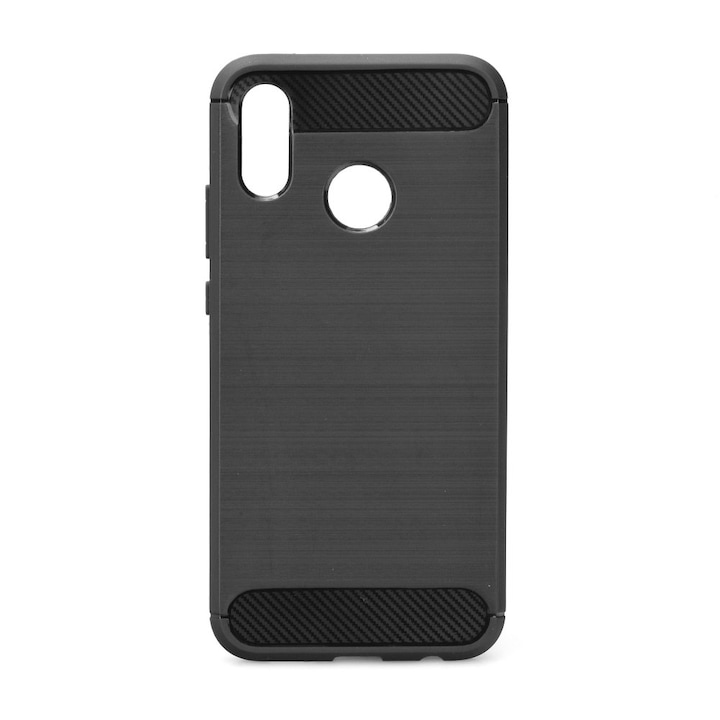 Предпазен гръб Forcell Carbon Case за Huawei P20 Lite, Черен