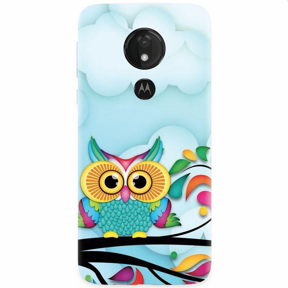 Husa silicon pentru Motorola Moto G7 Power, Owl 102