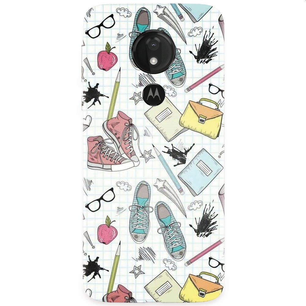 Husa silicon pentru Motorola Moto G7, School