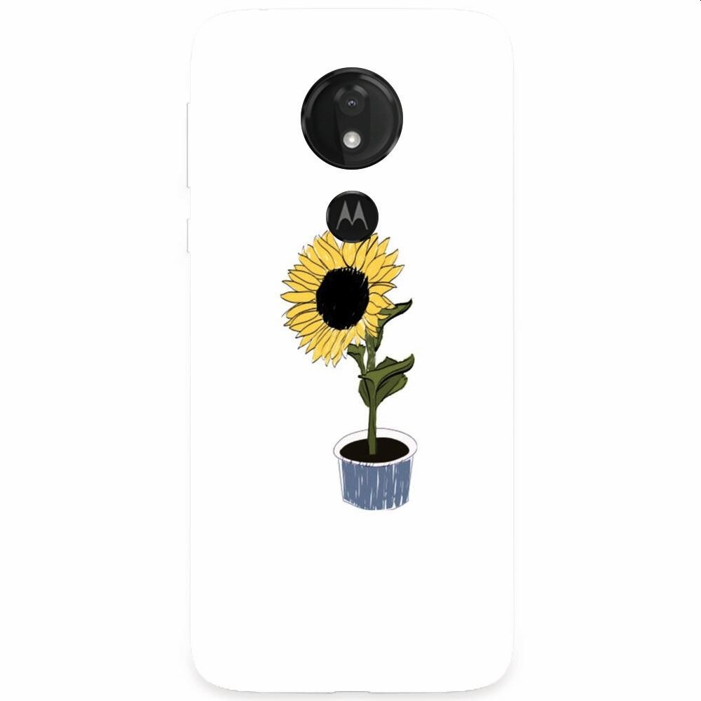 Husa silicon pentru Motorola Moto G7 Power, Sun Flower