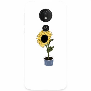 Husa silicon pentru Motorola Moto G7 Power, Sun Flower Husa silicon pentru Motorola Moto G7 Power, Sun Flower
