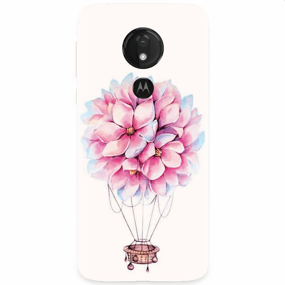 Husa silicon pentru Motorola Moto G7 Power, Flower Baloon