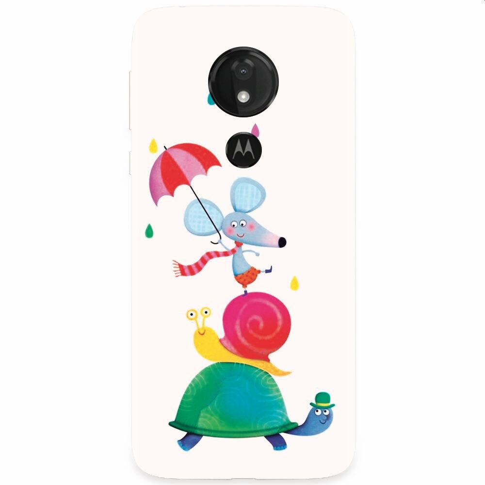 Husa silicon pentru Motorola Moto G7 Power, Happy Animals