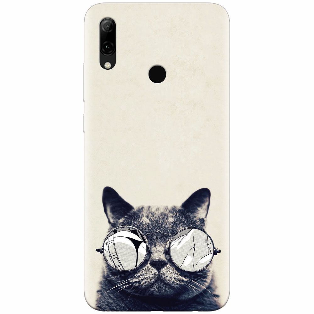 Husa silicon pentru Huawei P Smart Z, Cool Cat Glasses