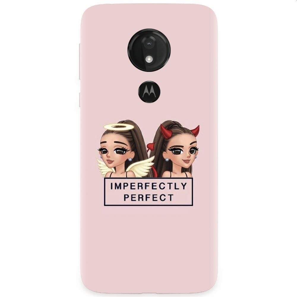 Husa silicon pentru Motorola Moto G7, Imperfectly Perfect Pink