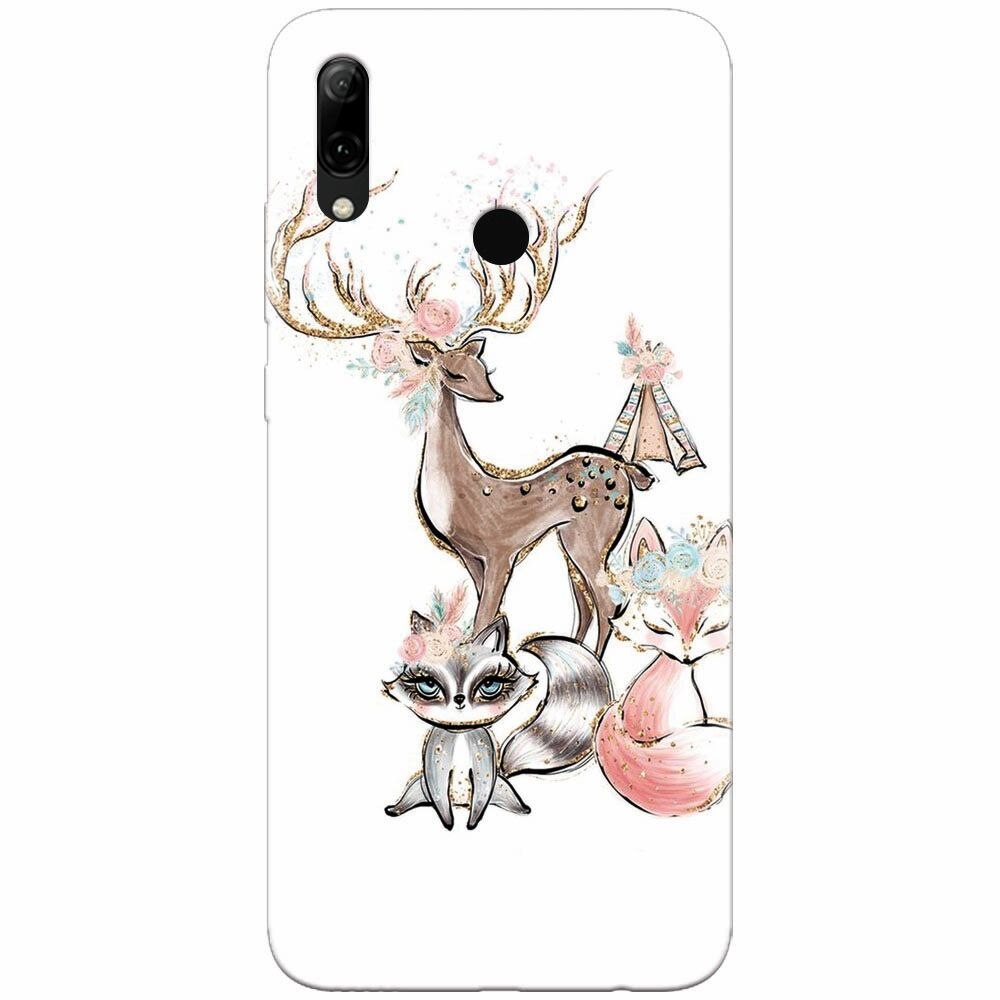 Husa silicon pentru Huawei P Smart Z, Foxs And Deer