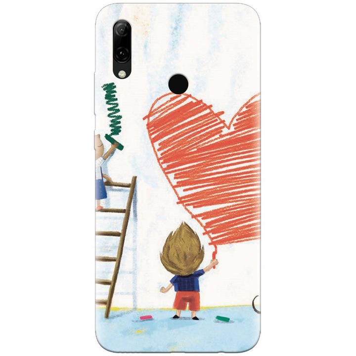 Силиконов кейс съвместим с Huawei P Smart Z, I Love You Creatures