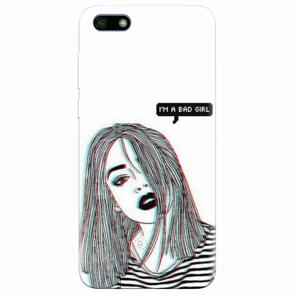 Husa silicon pentru Huawei Y5 2018, Im A Bad Girl