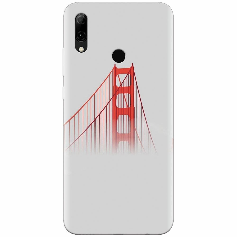 Husa silicon pentru Huawei P Smart Z, Red Bridge In Clouds