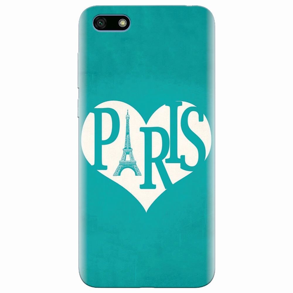 Husa silicon pentru Huawei Y5 2018, I Love Paris