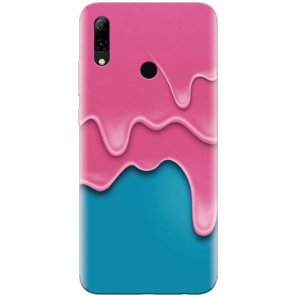 Husa silicon pentru Huawei P Smart Z, Pink Liquid Dripping