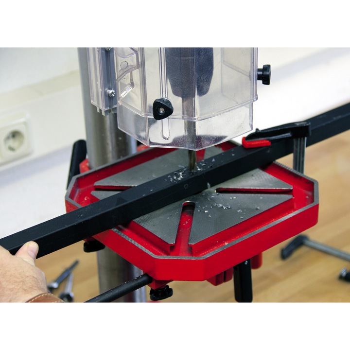 Masina de gaurit cu coloana (bormasina) Einhell TE-BD 750 E, 750 W, mandrina 16 mm, adancime gaurire 80 mm, cursa 152 mm, viteza reglata electronic
