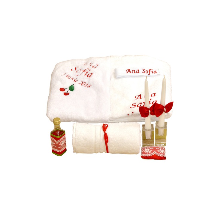 Trusou botez personalizat complet Cherry, Couture Bebe