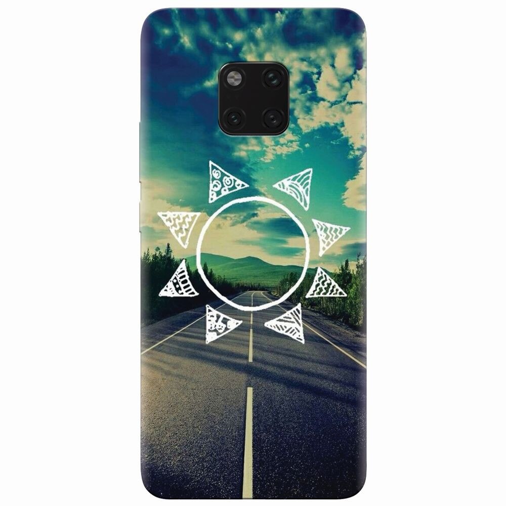 Husa silicon pentru Huawei Mate 20 Pro, Sun On The Road