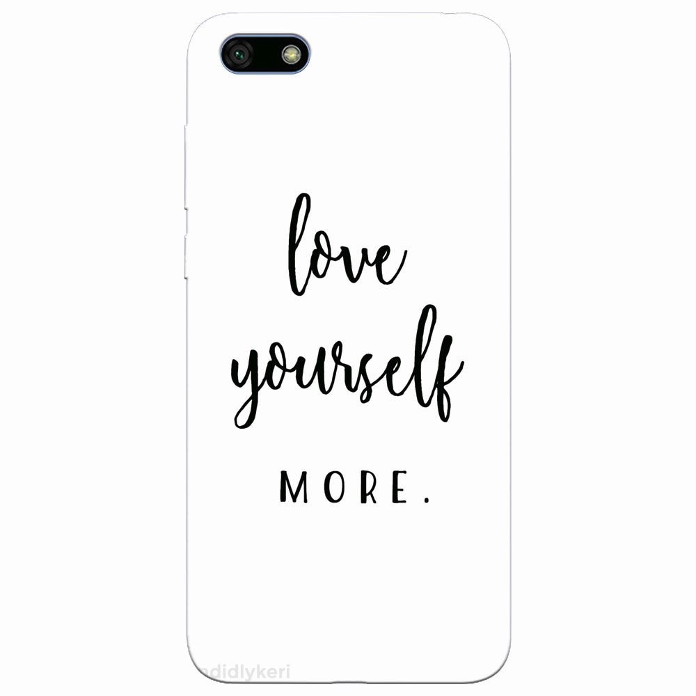Husa silicon pentru Huawei Y5 2018, Love Yourself More