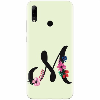 Husa silicon pentru Huawei P Smart Z, Litera M Husa silicon pentru Huawei P Smart Z, Litera M