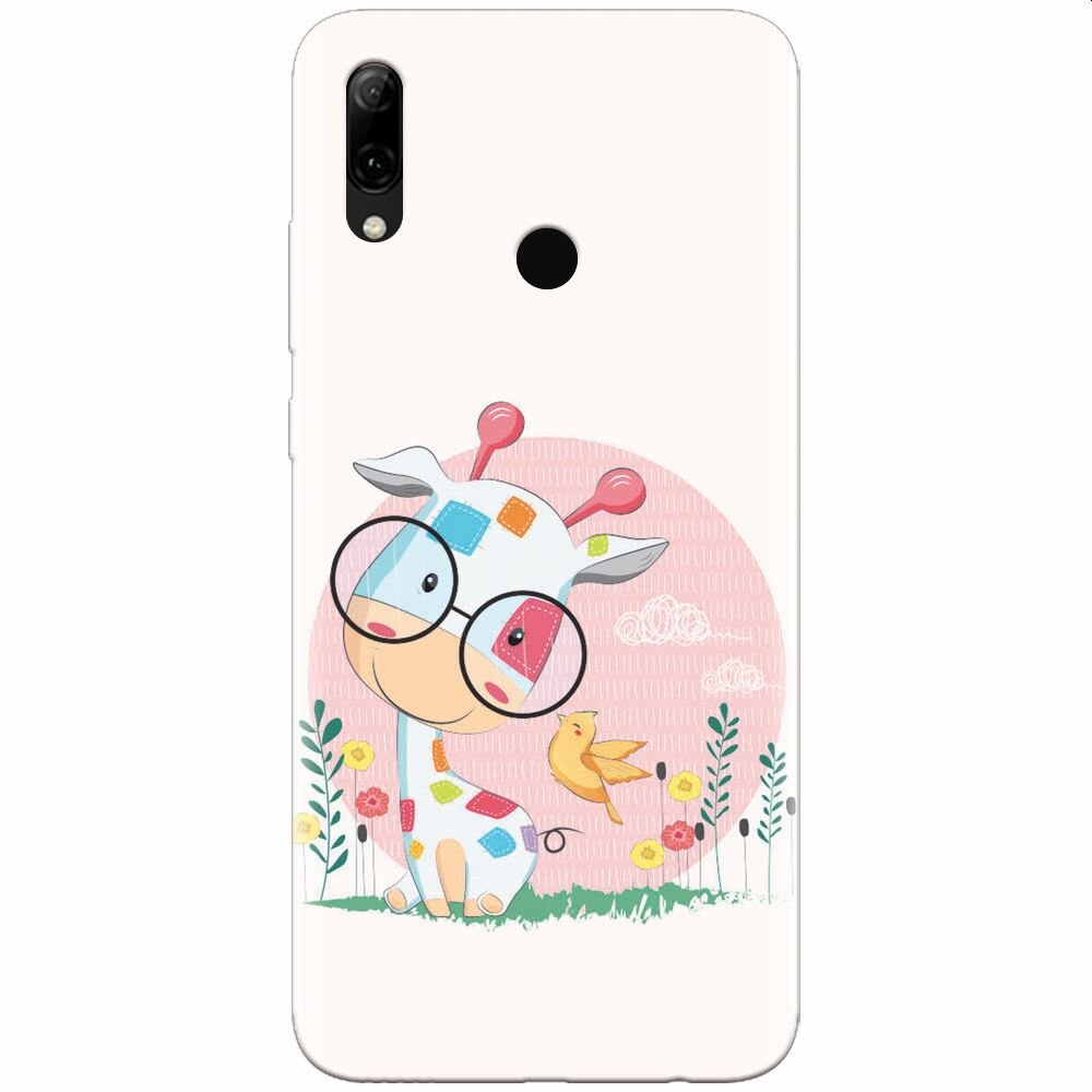Husa silicon pentru Huawei P Smart Z, Baby Giraffe