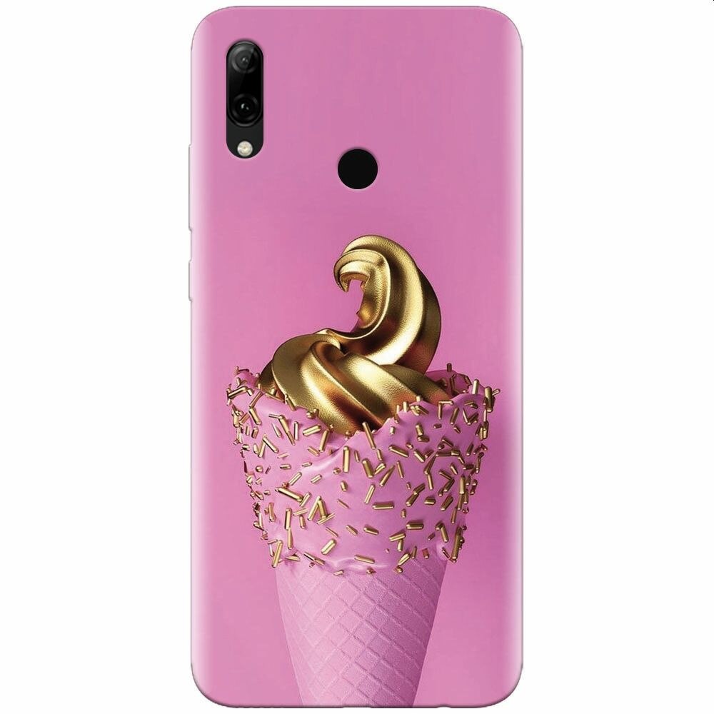 Husa silicon pentru Huawei P Smart Z, Icecream Gold