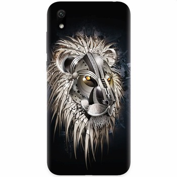 Husa silicon pentru Huawei Y5 2019, Abstract Lion 001 Husa silicon pentru Huawei Y5 2019, Abstract Lion 001