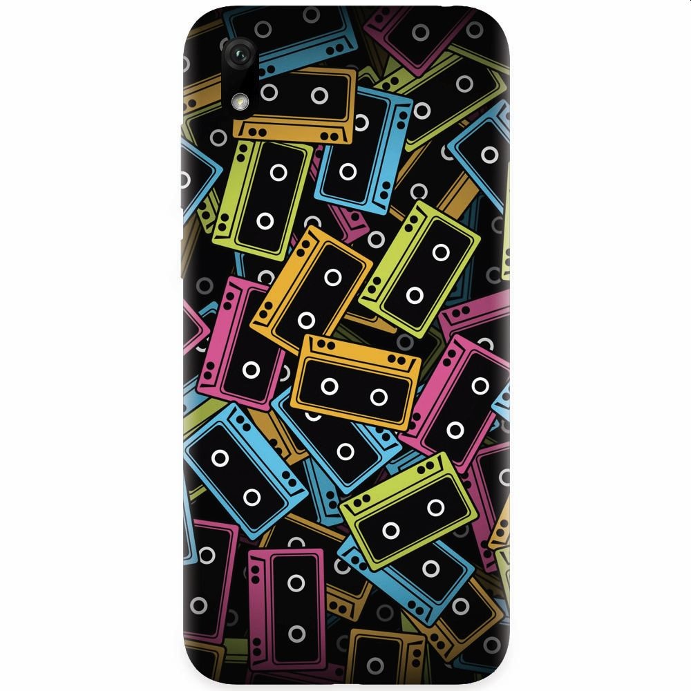 Husa silicon pentru Huawei Y5 2019, Audio Cassette Color Vector